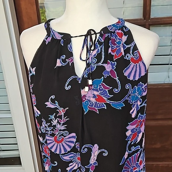 Alice & Trixie 💯 Silk Halter Black Dress - Picture 2 of 5